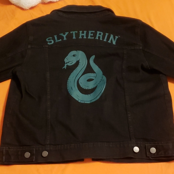 slytherin denim jacket